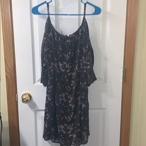Floral print lace dress